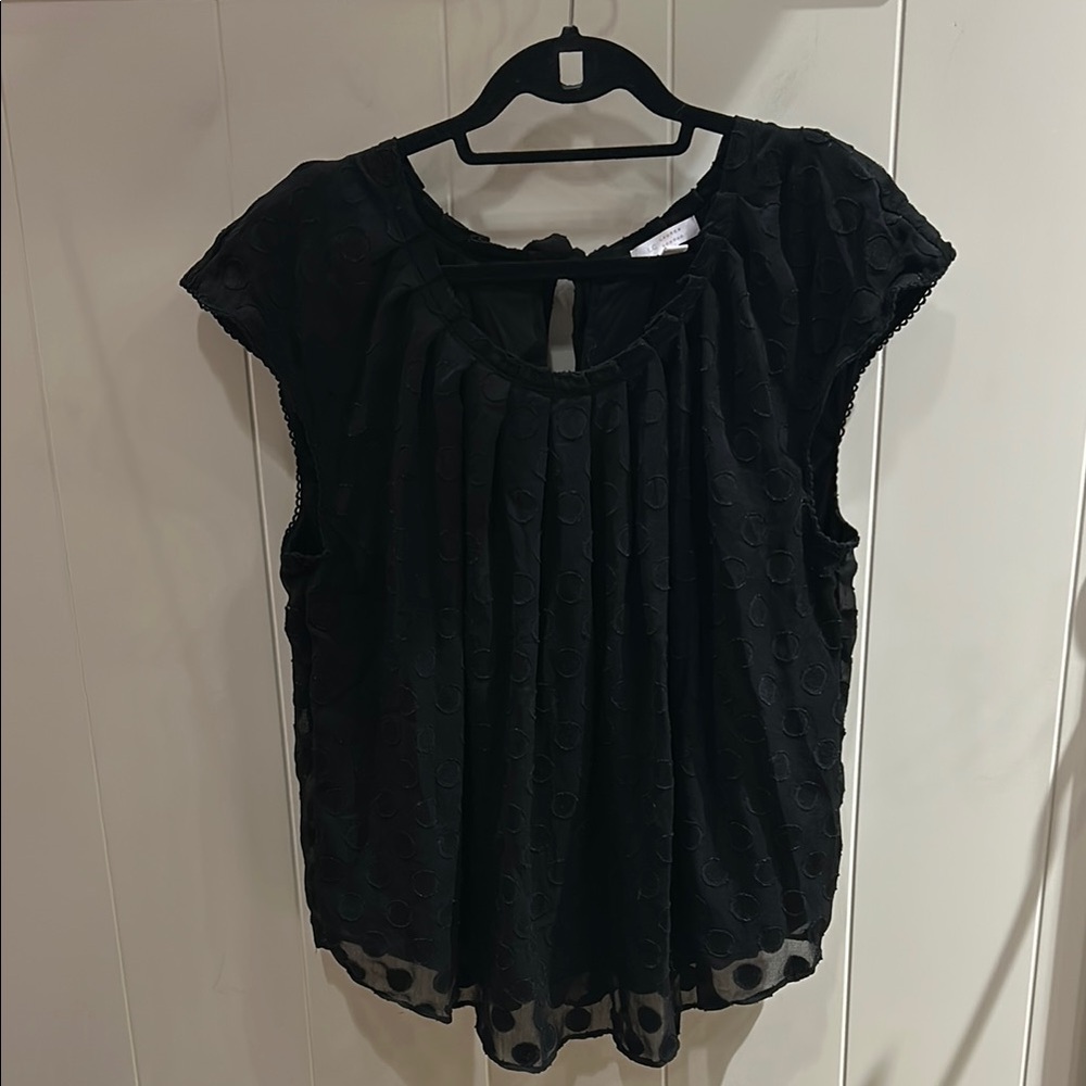 Sheer Polka Dot Blouse